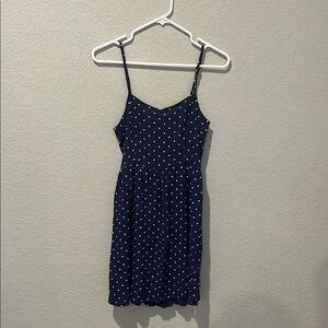 Navy Polka Dot Sundress